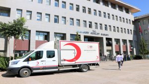 Aksaray Adliyesi'nde kan bağışı kampanyası