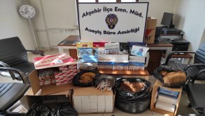 Akşehir'de kaçak sigara operasyonu