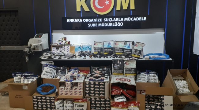 Ankara'da organize suç örgütüne operasyon