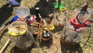 Beyşehir Gölü'nde sülük avcılığı yapan 2 kişiye 8 bin lira ceza