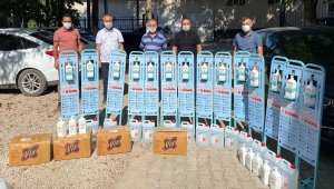 Bimder'den Bozkır'daki okullara dezenfektan desteği