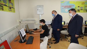 Çubuk Kaymakamı Keleş, EBA destek noktalarını inceledi