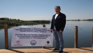 Gölbaşı'nda Mogan Gölü 1. etap kıyı bandı çalışmaları ekim ayında tamamlanıyor