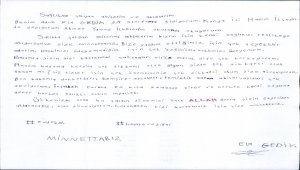 Hadim'de öğrencilerden sağlık çalışanlarına mektup