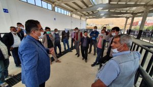 Ilgın Belediyesi kapalı hayvan pazarı inşaatı tamamlanıyor