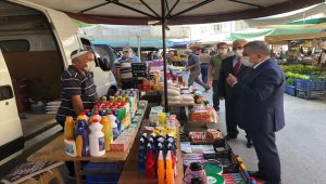 Karaman Valisi Işık, semt pazarını denetledi
