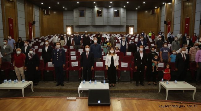 Kayseri'de "Devlet Övünç Madalyası ve Beratı Tevcih Töreni" düzenlendi