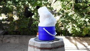 Kayseri'de "kar kuyusu" geleneği asırlardır yaşatılıyor