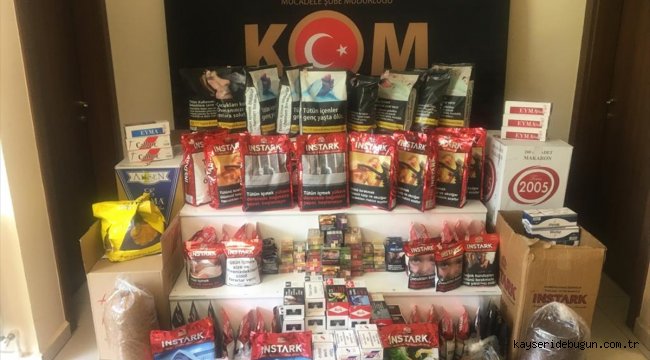 Kırşehir'de kaçak tütün piyasaya sürülmeden ele geçirildi