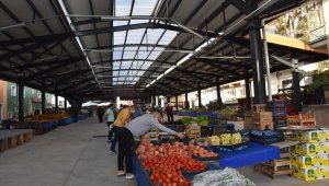 Kızılcahamam'da yeni pazar yeri, hizmete girdi