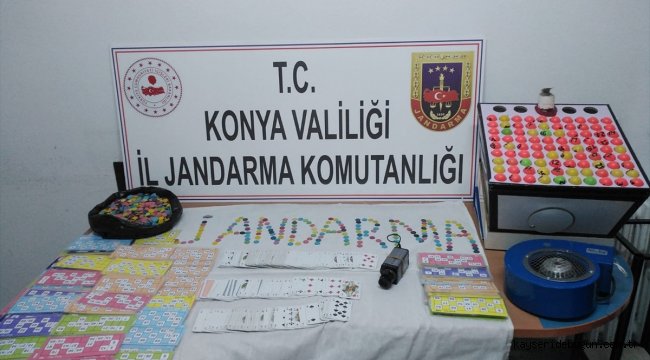 Konya'da kumar oynadıkları belirlenen 38 kişiye para cezası verildi