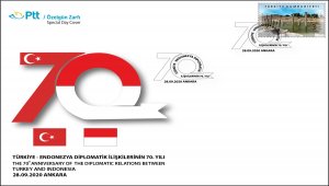 PTT'den "Türkiye-Endonezya Diplomatik İlişkilerin 70. Yılı" konulu özel gün zarfı