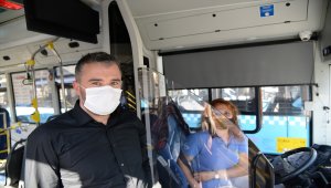 Pursaklar-Çankaya hattında otobüs şoförlüğü yapan Gülşen Şahin'e 