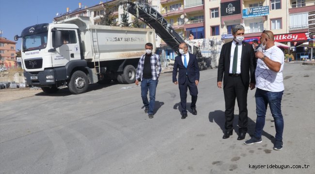Yozgat Belediyesi, yol ve kaldırım düzenleme çalışması başlattı