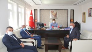 AK Parti Yalıhüyük İlçe Başkanı Pişkin'den Kaymakam Şahin'e ziyaret