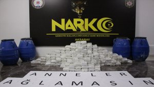 Aksaray'da 106 kilo eroinin ele geçirildiği operasyona 5 tutuklama