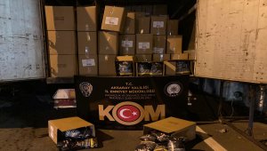 Aksaray'da kaçak tütün operasyonunda 2 zanlı yakalandı