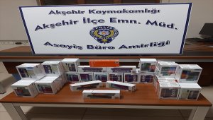 Akşehir'de 69 kaçak cep telefonu ele geçirildi