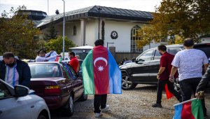 Başkentte Azerbaycan'a destek konvoyu