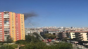 Başkentte çıkan yangında bir ev kullanılamaz hale geldi