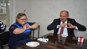 Down sendromlu Meryem'e doğum günü sürprizi