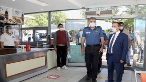 ERÜ Rektörü Çalış kampüs alanında Kovid-19 denetimi yaptı