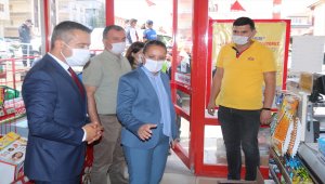 Gölbaşı'nda Kovid-19 tedbirleri denetlendi