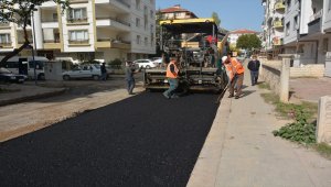 Kahramankazan'da asfalt çalışması