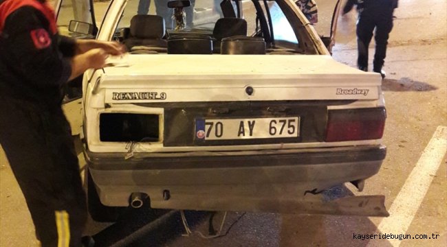 Karaman'da trafik kazasında 2 kişi yaralandı