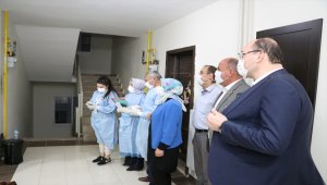 Kaymakam ve belediye başkanı filyasyon çalışmalarına katıldı