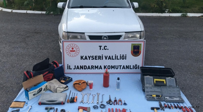 Kayseri Asayiş: İncesu ve Saraycık'ta yaşanan 7 faili meçhul hırsızlık olayı zanlıları yakalandı