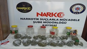 Kayseri'de bağ evinde uyuşturucu ticareti yaptığı iddia edilen şüpheli yakalandı
