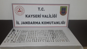 Kayseri'de Roma ve Bizans döneminden kalma 399 sikke ele geçirildi