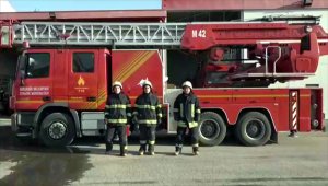 Kırşehir'de memurundan itfaiye erine belediye çalışanları cumhuriyet klibinde yer aldı