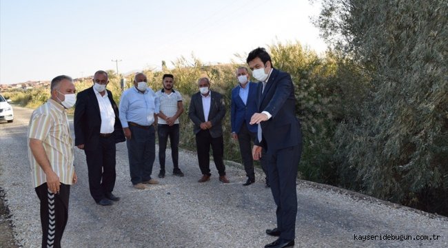 Kırşehir İl Özel İdaresi heyeti, Çiçekdağı'nda yapılan çalışmaları inceledi