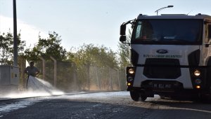 Kızılcahamam'da sokaklar her gün yıkanıyor