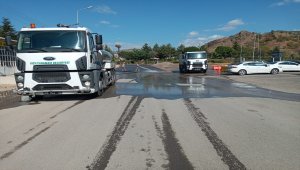 Kızılcahamam Sanayi Sitesi'nde dezenfeksiyon çalışması yapıldı