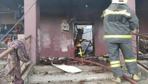 Konya'da ev yangını
