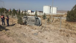 Nevşehir'de devrilen otomobildeki 5'i çocuk 9 kişi yaralandı
