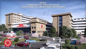 Sivas'ta 500 milyon liraya mal olacak üniversite hastanesi inşaatı hızla yükseliyor 