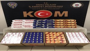 Sivas'ta 7 bin adet gümrük kaçağı makaron ele geçirildi 