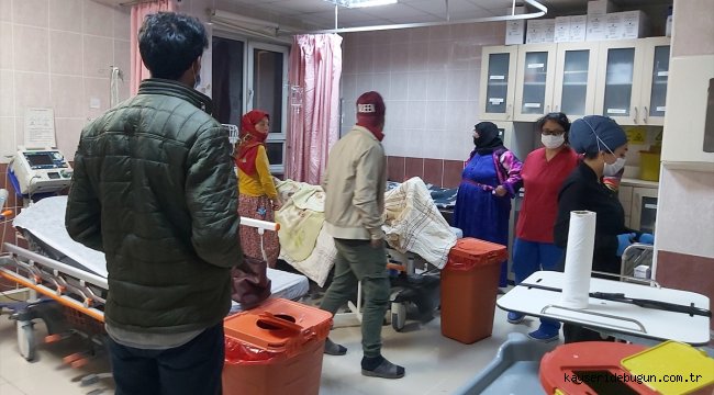 Sivas'ta çadırda karbonmonoksit gazından zehirlenen 4 kardeş hastaneye kaldırıldı