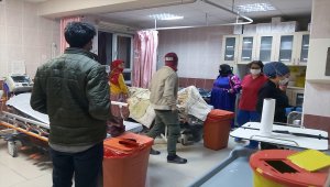 Sivas'ta çadırda karbonmonoksit gazından zehirlenen 4 kardeş hastaneye kaldırıldı