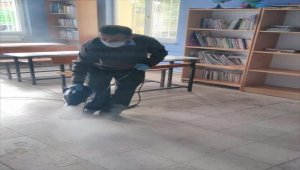 Ulaş'ta okullar rutin olarak dezenfekte ediliyor