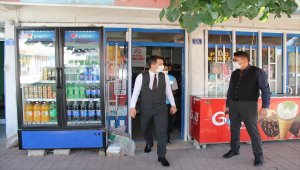 Yalıhüyük Kaymakamı Şahin, Kovid-19 denetimlerine katıldı