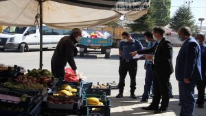 Yalıhüyük'te Kovid-19 tedbirleri denetimi