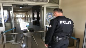 Yozgat Emniyet Müdürlüğünde kameralı Kovid-19 kontrolü