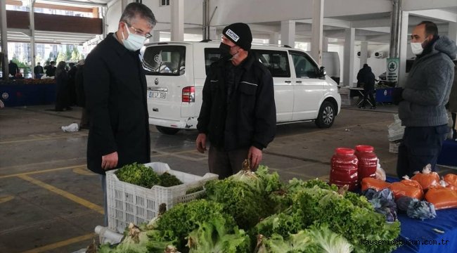 AK Parti İl Başkanı Çopuroğlu'ndan pazar esnafına ziyaret