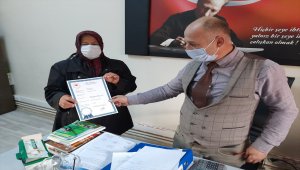 Bahşılı'da kadın üreticiye gıda üretim belgesi verildi