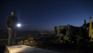 Başkentte güvercin barınağında çıkan yangında tüp patladı